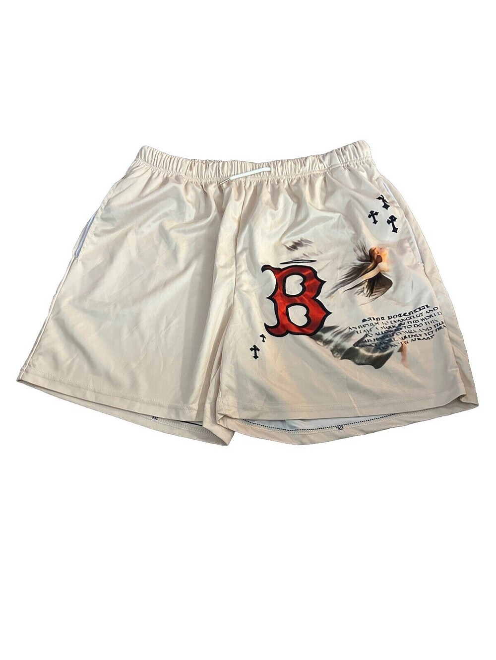 Men’s Loose Fit Angel & Letter Graphic Shorts SHEIN XL Great Condition